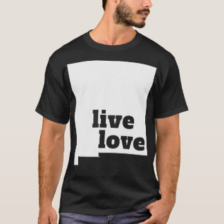 T-shirt Nouveau-Mexique Live Love Nouveau-Mexique