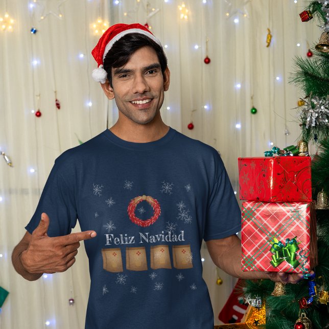 T-shirt Nouveau-Mexique Luminarias Farolitos Zia Red Chili (Créateur téléchargé)