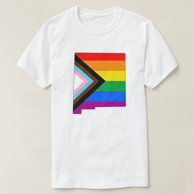 T-shirt Nouveau-Mexique State Pride LGBTQ Progress Pride (Design devant)