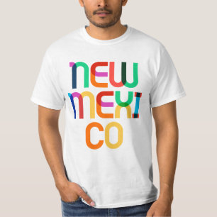 T-shirt Nouveau-Mexique Vintage Retro Pop Art coloré 80s T