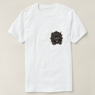 T-shirt Nouveau-Né Terre-Neuve Cachottier
