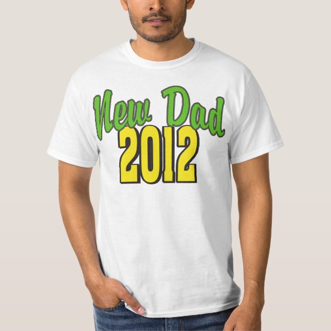 T-shirt Nouveau papa 2012 (Devant)