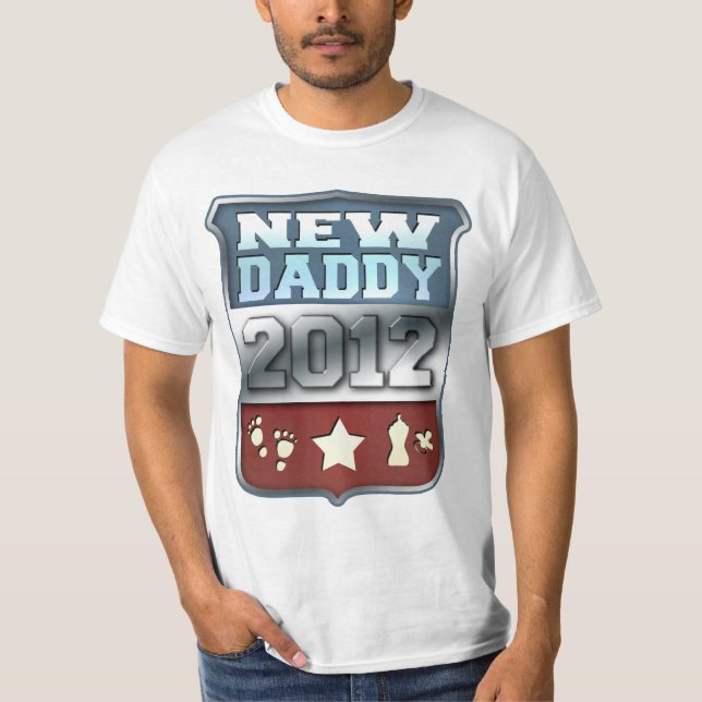 T-shirt Nouveau papa 2012 (Devant)