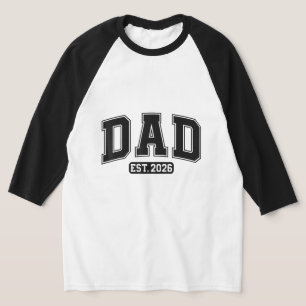 T-shirt Nouveau Papa 2026 Papa 2026 Père 2026 Papa depuis