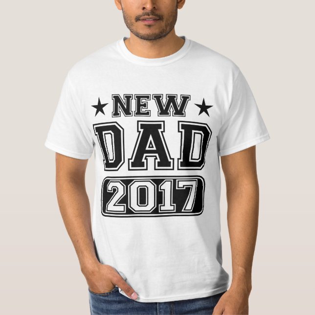 T-shirt Nouveau papa Crew 2017 (Devant)