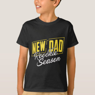 T-shirt Nouveau Papa Drôle Recrue Saison Pères Fièrs Premi