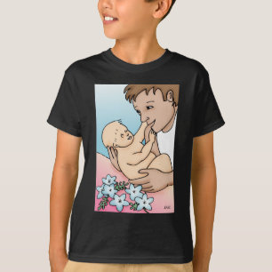 T-shirt Nouveau papa et bébé
