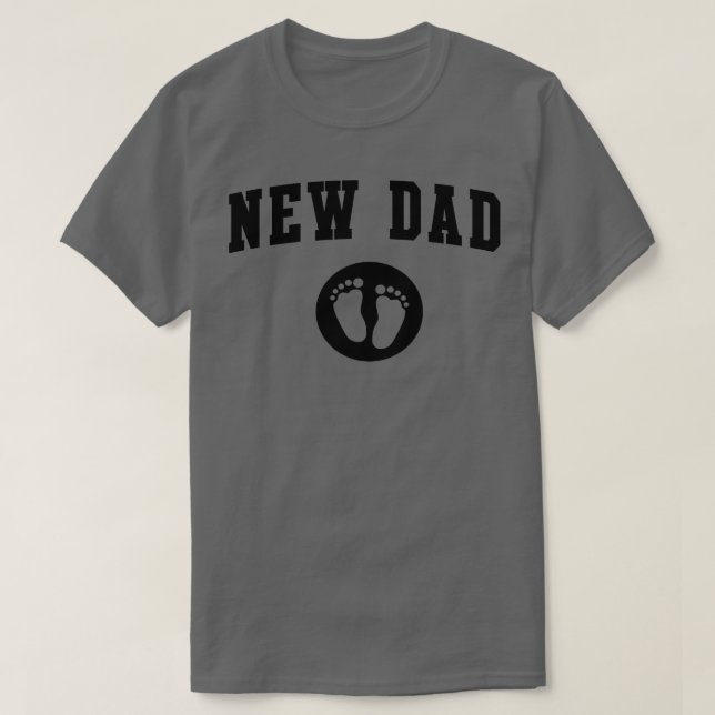 T-shirt Nouveau papa pattes bébé (Design devant)