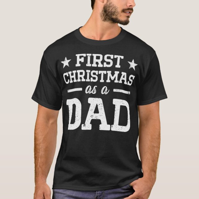T-shirt Nouveau papa pour la première fois être papa Noël  (Devant)