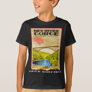 T-shirt Nouveau parc national de New River Gorge Virginie-
