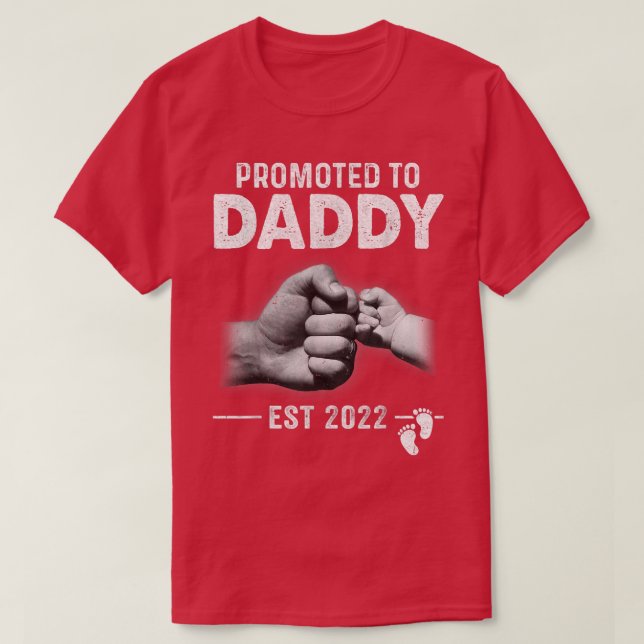 T-shirt Nouveau Père Bientôt Promu À Papa 2022 (Design devant)