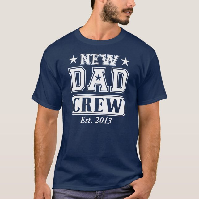T-shirt Nouveau personnel papa (personnalisable pour l'ann (Devant)