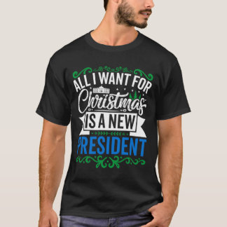 T-shirt Nouveau président bleu