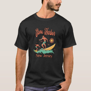 T-shirt Nouveau Surfeur du New Jersey Stone Harbor NJ Plag
