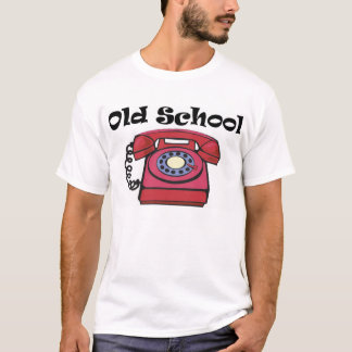 T-shirt Nouveau téléphone d'école de vieille école