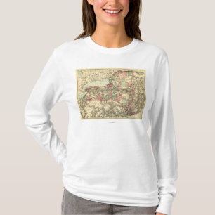 T-shirt Nouveau YorkPanoramic MapNew York