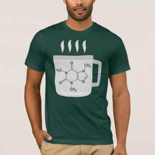 T-shirt Nouveauté drôle de café de chimie de molécule de