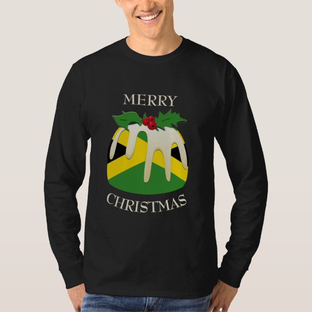 T-shirt Nouveauté | Joyeux Noël | PUDING | Jamaïque (Devant)