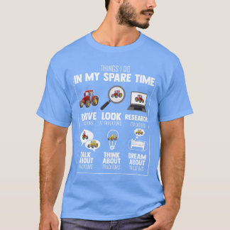 T-shirt Nouveauté Mes Spareimes Drivingractor Don d'agricu
