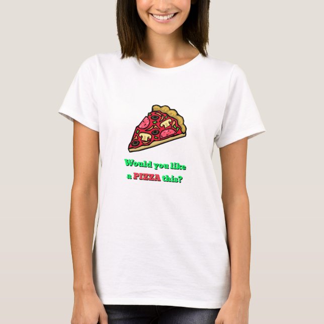 T-shirt Nouveautés amusantes A PIZZA Ce cadeau de Noël (Devant)