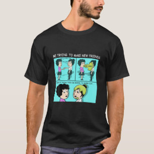 T-shirt Nouveaux amis Vomit personne amicale