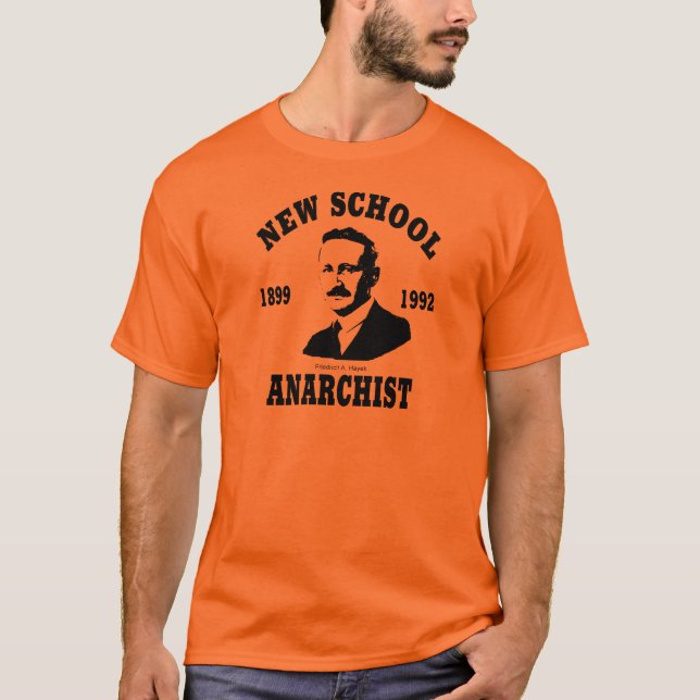 T-shirt Nouveaux anarchistes -- Friedrich A. Hayek (Devant)