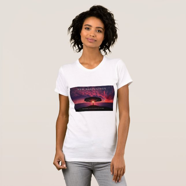 T-shirt nouveaux débuts (Devant entier)