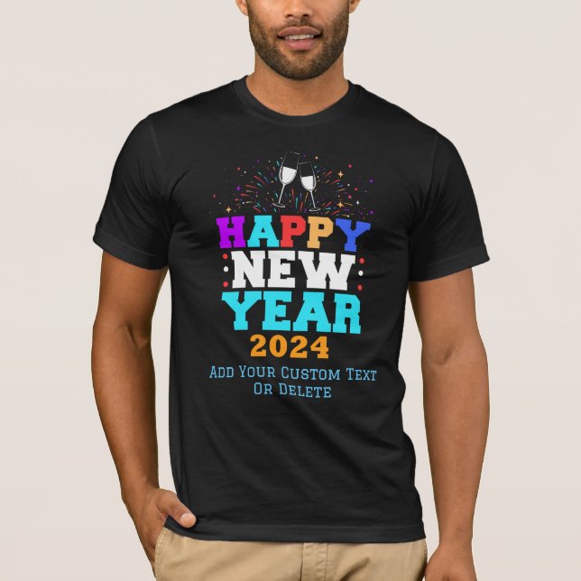 T-shirt Nouvel an 2024 Feu d'artifice Joyeux Nouvel an Soi (Devant)