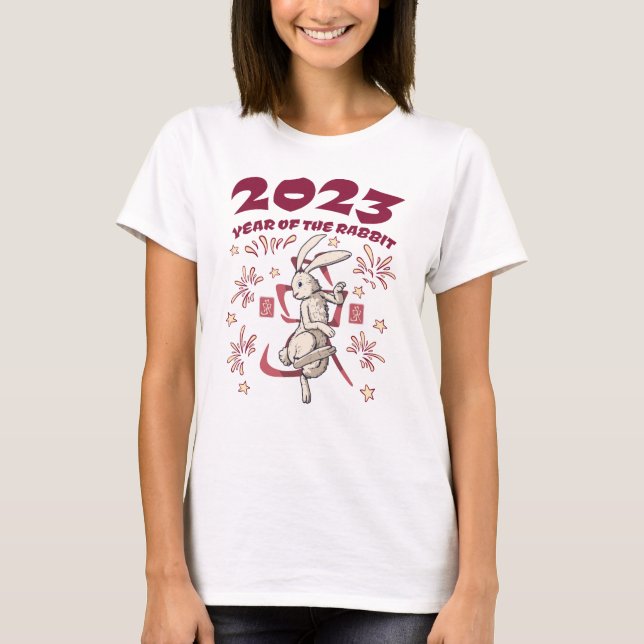T-shirt Nouvel An chinois 2023 - Année du lapin (Devant)