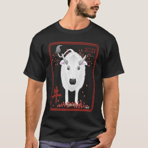 T-shirt Nouvel An chinois de l'Ox 2021 2022 Le Blanc Met