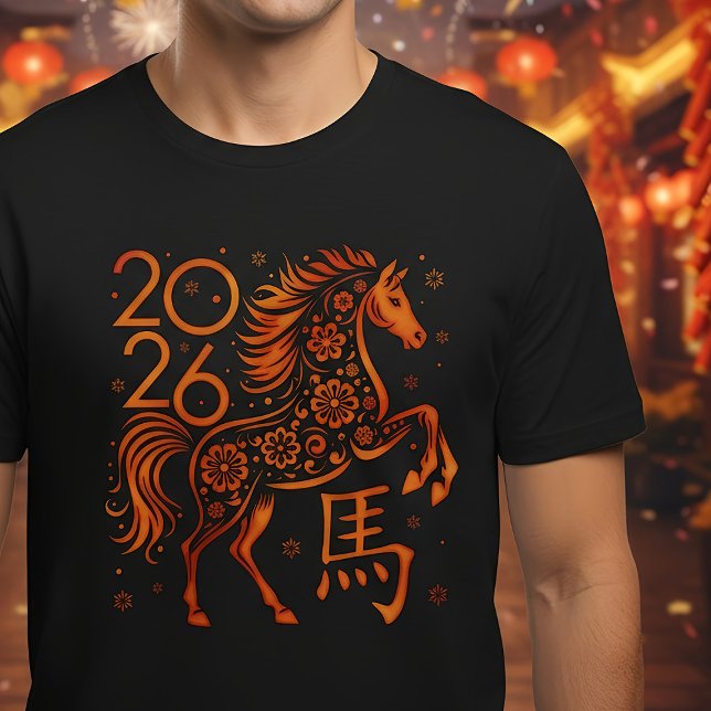 T-shirt Nouvel an chinois du Fire Horse 2026 (Créateur téléchargé)