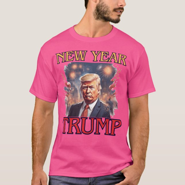 T-shirt Nouvel An drôle Trump Bonne année (Devant)