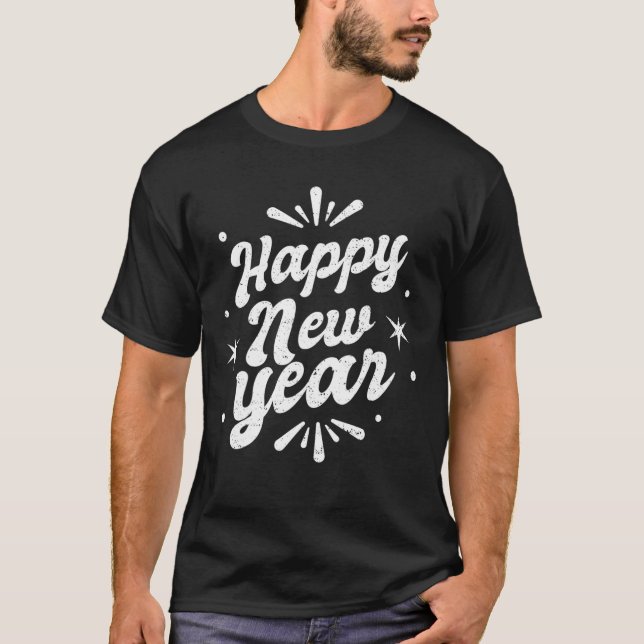 T-shirt Nouvel An Eve Party Fournitures NYE 2023 Happy New (Devant)
