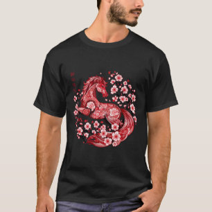 T-shirt Nouvel An lunaire Bonne année chinoise du cheval