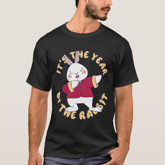 T-shirt Nouvel An lunaire chinois 2023 Année du lapin (Devant)