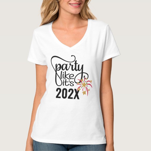 T-shirt Nouvel An Personnalisé Fête Famille Nouvel An (Devant)