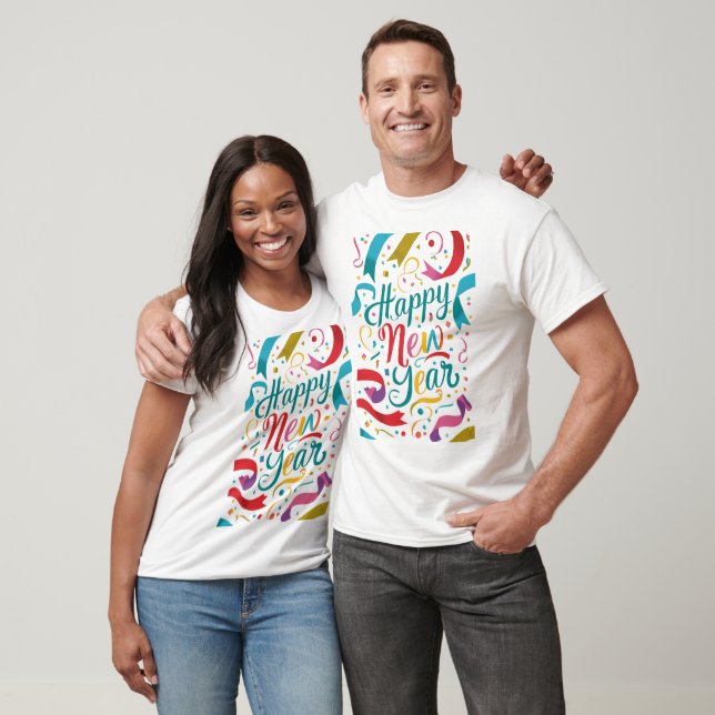 T-shirt Nouvel An, plus fort ensemble (Unisexe)