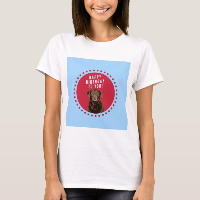 T-shirt Nouvel anniversaire joyeux du chien de triever Bro (Devant)