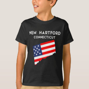 T-shirt Nouvel Hartford Connecticut États-Unis État Amériq