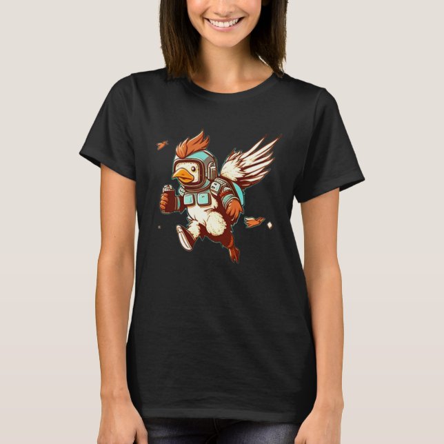 T-shirt Nouvelle aile avec pack de propulsion pour poulet (Devant)