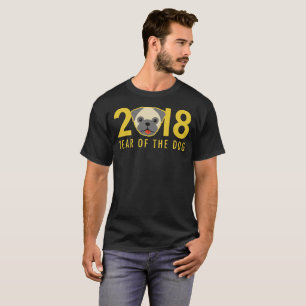 T-shirt Nouvelle année chinoise 2018 ans du carlin de