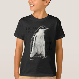 T-shirt Nouvelle Année Même Baka-vie Blague de Manchot Drô