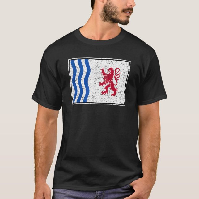 T-SHIRT NOUVELLE-AQUITAINE DRAPEAU SUD-OUEST FRANCE (Devant)