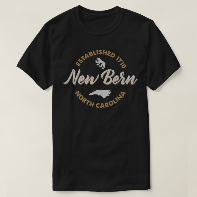 T-shirt Nouvelle Bern North Carolina Premium (Design devant)