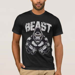 T-shirt Nouvelle bête de gym Gorilla Lifting Motivation po