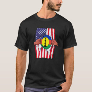 T-shirt Nouvelle-Calédonie Drapeau En Moi Nouvelle-Calédon