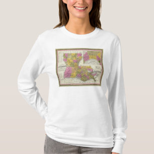 T-shirt Nouvelle carte de la Louisiane 3