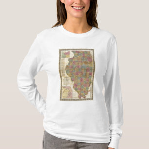 T-shirt Nouvelle carte sectionnelle de l'état de