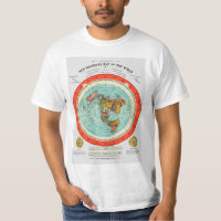 Nouvelle carte standard du monde de la Terre plate