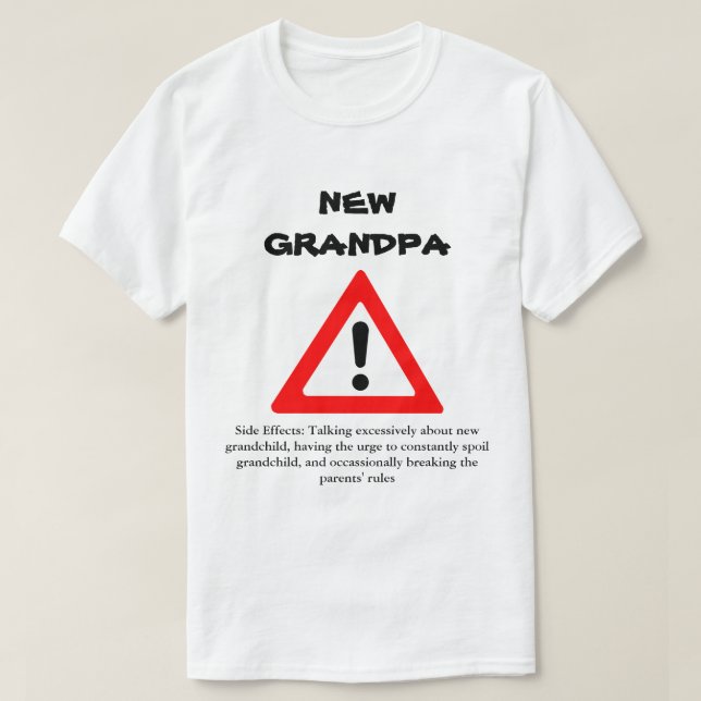 T-shirt Nouvelle chemise drôle de grand-papa (Design devant)